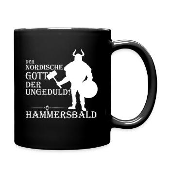 Wikinger - Tasse einfarbig - Schwarz - Rechts