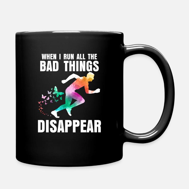 Laufen Sport - Tasse einfarbig - Schwarz