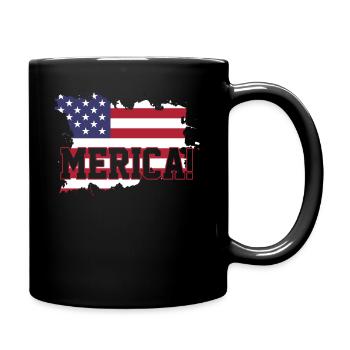Drapeau USA USA - Mug uni - noir - Droite