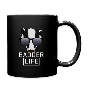 Miel Blaireau de miel Blaireau Forêt Sauvage - Mug uni - noir - Droite