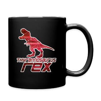 T-REX - Thyrannosaurus Rex - Tasse einfarbig - Schwarz - Rechts