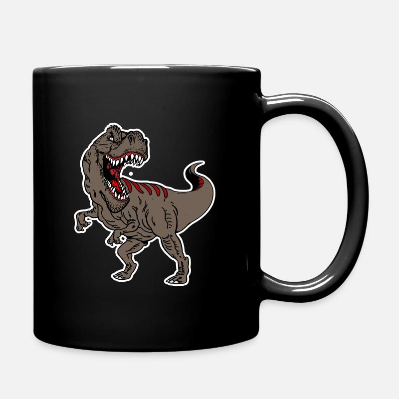 T-REX - Thyrannosaurus Rex Braun - Tasse einfarbig - Schwarz