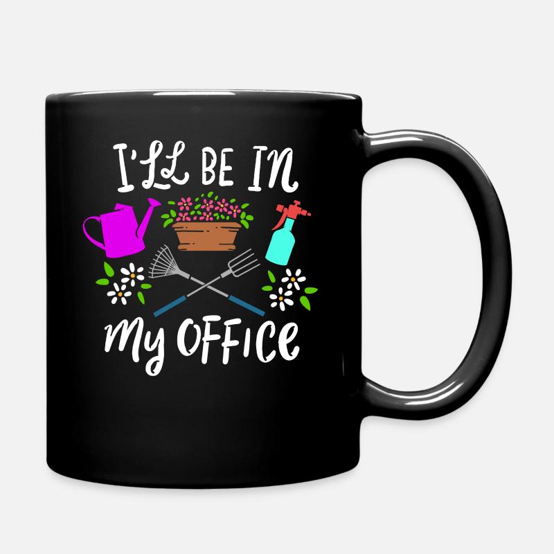 Gartenarbeit - Tasse einfarbig - Schwarz