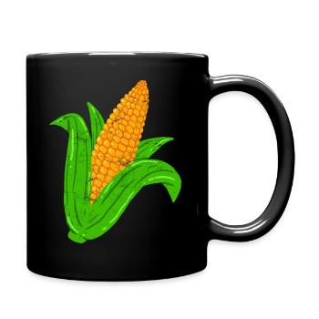 Vintage corn - Full Colour Mug - black - Right