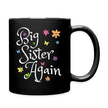 Annonce de bébé grande soeur - Mug uni - noir - Droite