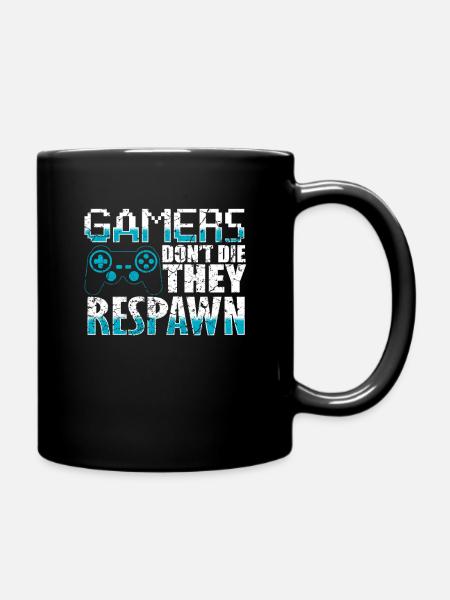 Game Gaming Gamer - Ensfarvet krus - sort