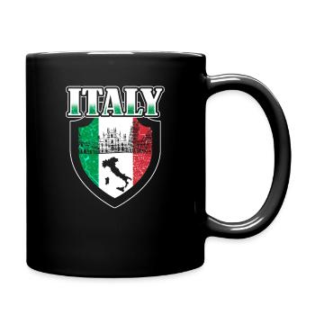 Italien Italiener Italienerin - Tasse einfarbig - Schwarz - Rechts