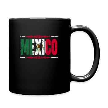 Mexiko - Tasse einfarbig - Schwarz - Rechts