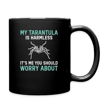 Ma tarentule est sans danger Spider Terrarium animal - Mug uni - noir - Droite