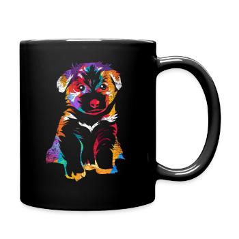 Border collie - Full Colour Mug - black - Right