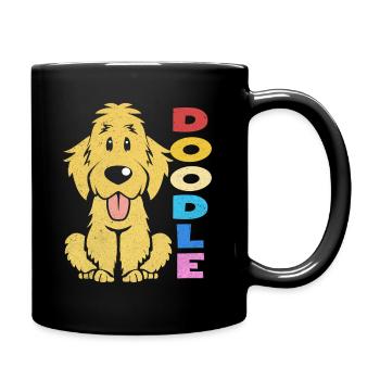 Doodle - Tasse einfarbig - Schwarz - Rechts