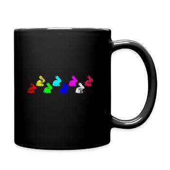 Lapin lapin - Mug uni - noir - Droite