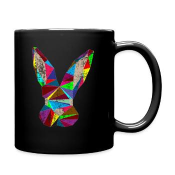 Hare - Full Colour Mug - black - Right