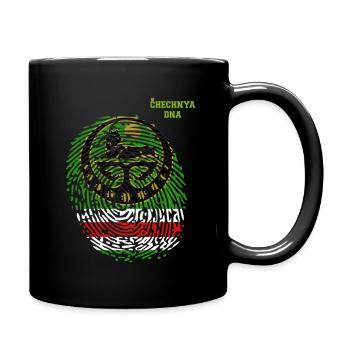 Chechnya DNA. Chechen Flag. Chechnyan Roots - Tasse einfarbig - Schwarz - Rechts