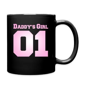 Fille de papa 01, Fille de papa 01 - Mug uni - noir - Droite