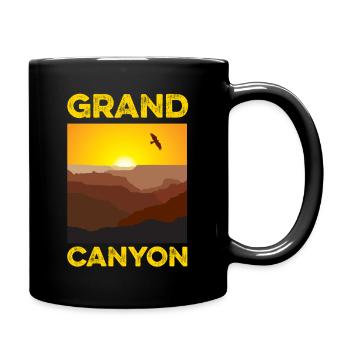 Grand Canyon - Tasse einfarbig - Schwarz - Rechts