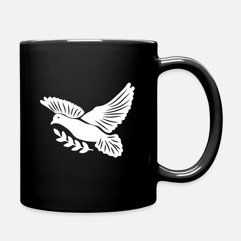 Taube - Tasse einfarbig - Schwarz