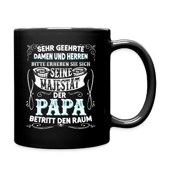 Père, papa - Mug uni - noir - Droite