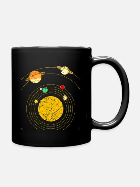 Système solaire - Mug uni - noir