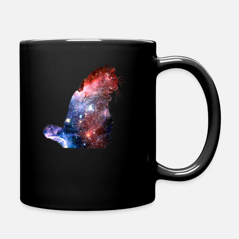 Chat Félins Univers étoiles Galaxie - Mug uni - noir