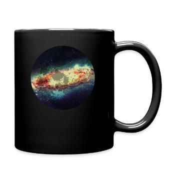 Galaxie Milchstrasse - Tasse einfarbig - Schwarz - Rechts