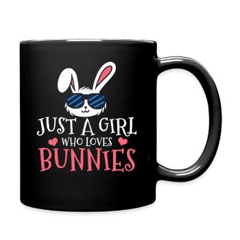 rabbit - Full Colour Mug - black - Right