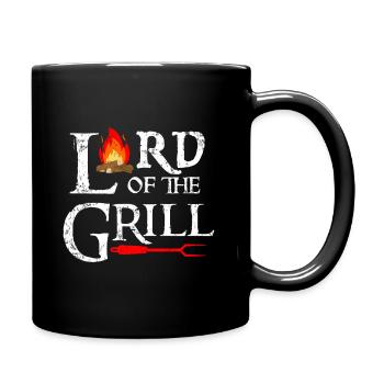 Lord of the grill - Full Colour Mug - black - Right