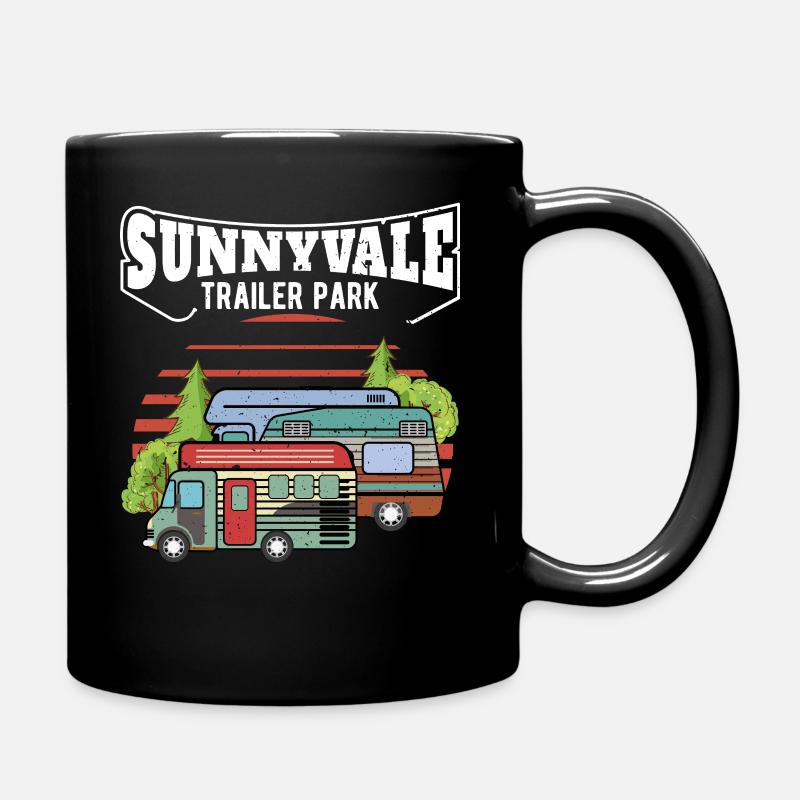 Funny print Trailer Park Sunnyvale Lovers product - Full Colour Mug - black