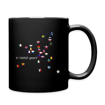 L’Europe Étoiles Drapeaux Uni dans la diversité - Mug uni - noir - Droite