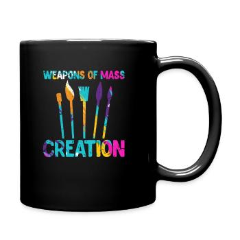 Cadeau artiste peintre peintre - Mug uni - noir - Droite