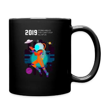 Storm Area 51 Alien - Tasse einfarbig - Schwarz - Rechts