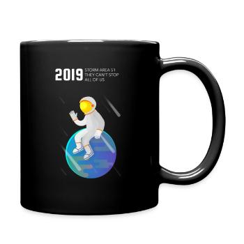 Storm Area 51 - Tasse einfarbig - Schwarz - Rechts