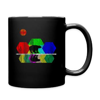 Honey badger wild animal - Full Colour Mug - black - Right