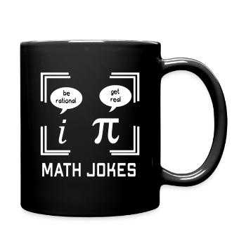 Math Jokes | Drôle de sort - Mug uni - noir - Droite