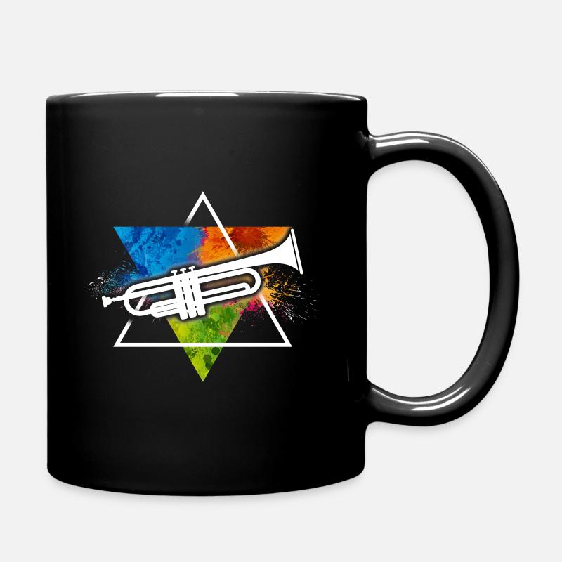 Trompete - Tasse einfarbig - Schwarz