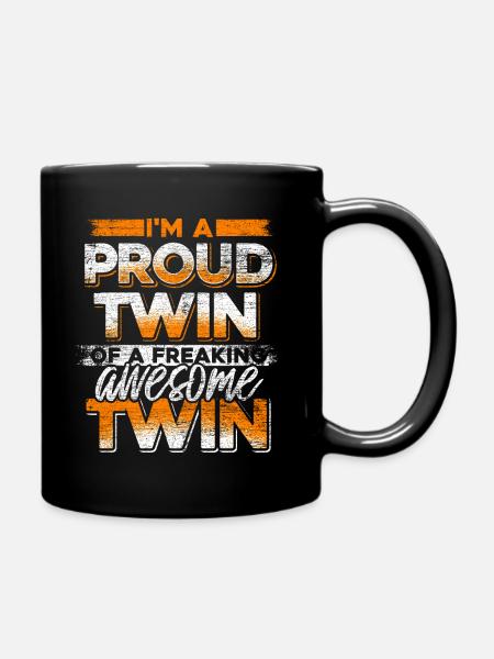 Zwillinge Zwilling - Tasse einfarbig - Schwarz