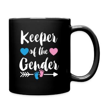 Gardien du cadeau d'annonce de bébé de genre - Mug uni - noir - Droite