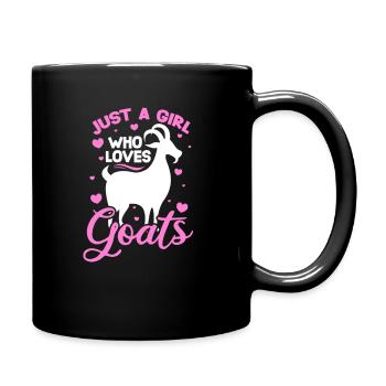 Chèvre chèvre chèvre chèvre cadeau femme d'agriculteur - Mug uni - noir - Droite