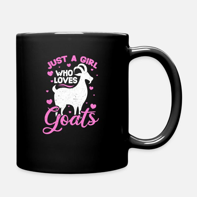 goat - Full Colour Mug - black
