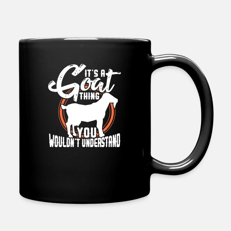 Chèvre chèvre chèvre chèvre cadeau paysan - Mug uni - noir