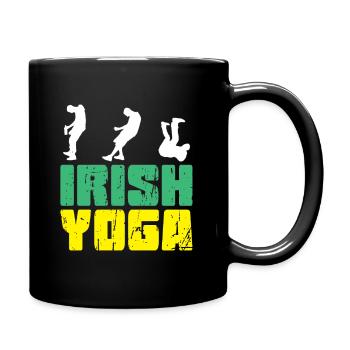 The Irish Yoga - Tasse einfarbig - Schwarz - Rechts
