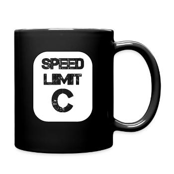 Speed Limit C - Physiker Autofahrer - Tasse einfarbig - Schwarz - Rechts