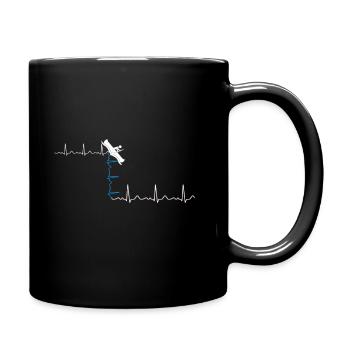 Kanu Kajak Paddeln Geschenk Kanufahren - Tasse einfarbig - Schwarz - Rechts