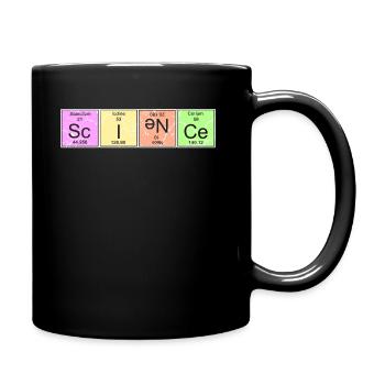 Science science physique math chimie - Mug uni - noir - Droite