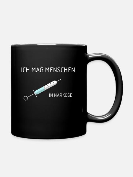 lustiges Anästhesie Chirurgie shirt - Tasse einfarbig - Schwarz