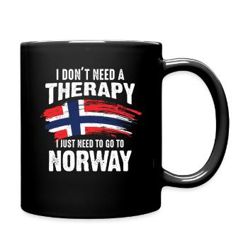 Thérapie norvégienne - Mug uni - noir - Droite