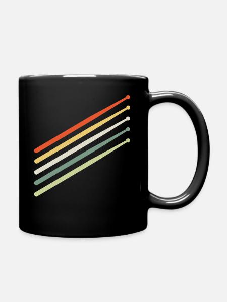 Baguettes de batteur - Mug uni - noir