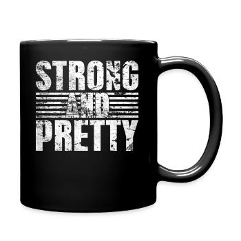 Strongman fort et joli bodybuilding - Mug uni - noir - Droite