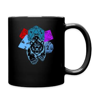 RPG Cubes Dice Ours battle Pen and Paper - Mug uni - noir - Droite