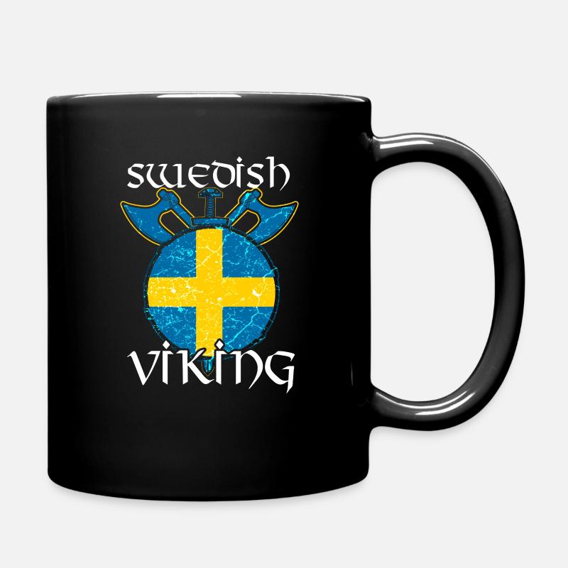 Schweden Schwede Schwedisch Wikinger - Tasse einfarbig - Schwarz